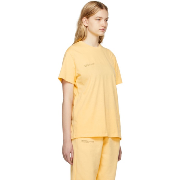  PANGAIA Yellow Organic Cotton T-Shirt 221556F110013