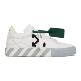 오프화이트 Off-White Black & White Vulcanized Sneakers 221607F128000