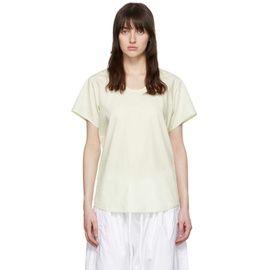 르메르 Lemaire Yellow Cotton T-Shirt 221646F110004