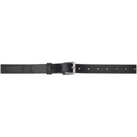 르메르 LEMAIRE Black Leather Reversed Thin Belt 221646M131001