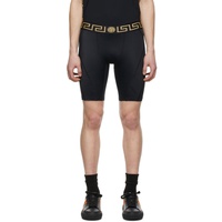 베르사체 언더웨어 베르사체 Versace Underwear Black Greca Bike Shorts 221653M193002