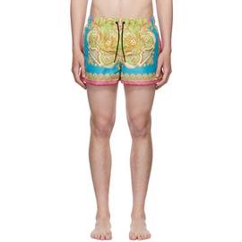 베르사체 언더웨어 베르사체 Versace Underwear Multicolor Polyester Swim Shorts 221653M208044