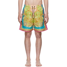 베르사체 언더웨어 베르사체 Versace Underwear Multicolor Polyester Swim Shorts 221653M208047