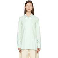 로우 클래식 LOW CLASSIC Green Cotton Shirt 221666F109005