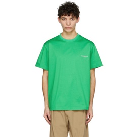 우영미 Wooyoungmi Green Cotton T-Shirt 221704M213018