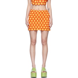 시몬 밀러 Simon Miller Orange Wizzy Miniskirt 221708F090000