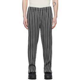 Homme Plisse 이세이 미야케 Issey Miyake Black Polyester Trousers 221729M191027