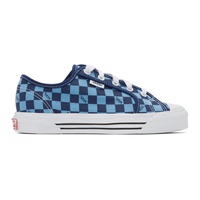 반스 Vans Blue OG Style 23 LX Checkerboard Sneakers 221739F128023
