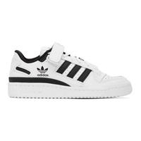 아디다스 오리지널 Adidas Originals White & Black Forum Low Sneakers 221751F128019