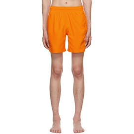 아디다스 오리지널 Adidas Originals Orange Adicolor 3-Stripes Swim Shorts 221751M208001