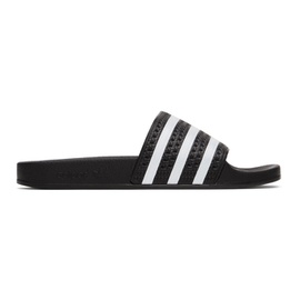 아디다스 오리지널 Adidas Originals Black & White Adilette Slides 221751M234010
