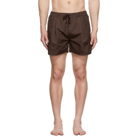 렉토 Recto Brown Vintage Swim Shorts 221775M208000