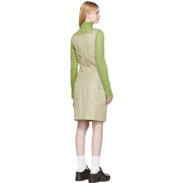 보테가베네타 보테가 베네타 Bottega Veneta Green Cotton Minidress 221798F052004