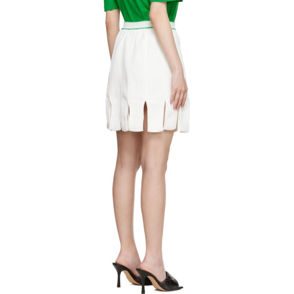 보테가베네타 보테가 베네타 Bottega Veneta 오프화이트 Off-White Viscose Mini Skirt 221798F090004