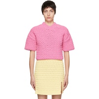 보테가 베네타 Bottega Veneta Pink Heavy Weight Sweater 221798F096002