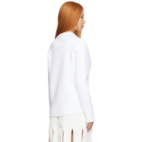 보테가베네타 보테가 베네타 Bottega Veneta White Nylon Sweater 221798F100001