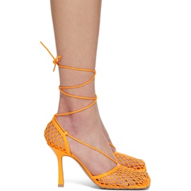 보테가 베네타 Bottega Veneta Orange Stretch Heels 221798F122003