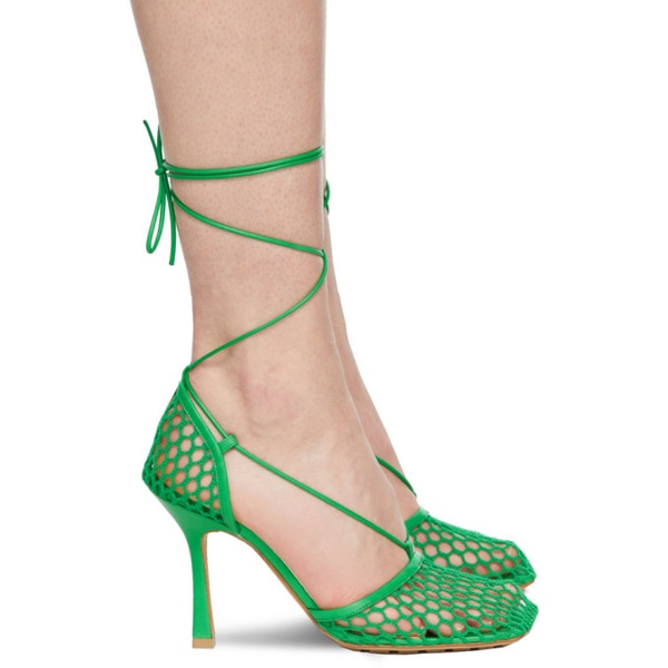 보테가베네타 보테가 베네타 Bottega Veneta Green Stretch Heels 221798F122014