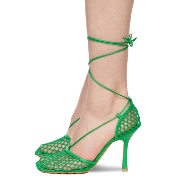 보테가베네타 보테가 베네타 Bottega Veneta Green Stretch Heels 221798F122014