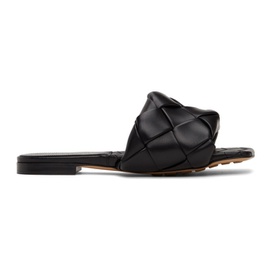 보테가 베네타 Bottega Veneta Black Intrecciato Lido Flat Sandals 221798F124001