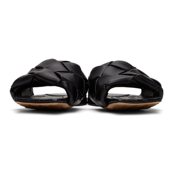 보테가베네타 보테가 베네타 Bottega Veneta Black Intrecciato Lido Flat Sandals 221798F124001