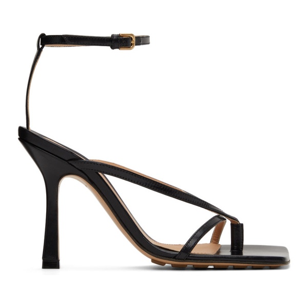 보테가베네타 보테가 베네타 Bottega Veneta Black Stretch Heeled Sandals 221798F125018