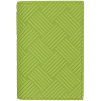 보테가 베네타 Bottega Veneta Green Embossed Flap Card Holder 221798M164065