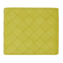 보테가 베네타 Bottega Veneta Yellow Intrecciato Bifold Wallet 221798M164093