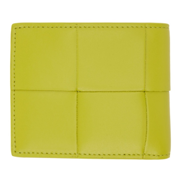 보테가베네타 보테가 베네타 Bottega Veneta Yellow Intrecciato Bifold Wallet 221798M164122