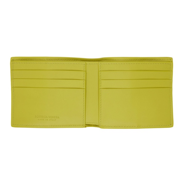 보테가베네타 보테가 베네타 Bottega Veneta Yellow Intrecciato Bifold Wallet 221798M164122