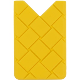 보테가 베네타 Bottega Veneta Yellow Rubber Card Holder 221798M164167