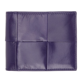 보테가 베네타 Bottega Veneta Purple Intreccio Bifold Wallet 221798M164237