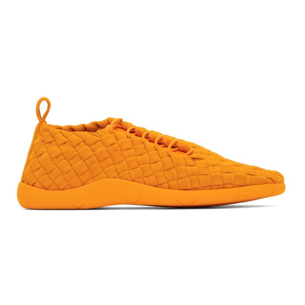 보테가베네타 보테가 베네타 Bottega Veneta Orange Intrecciato Low Sneakers 221798M237080