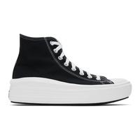 컨버스 Converse Black & White Chuck Taylor All Star Move High Sneakers 221799F127056