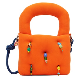 마샬 콜롬비아 Marshall Columbia SSENSE Exclusive Orange Mini Plush Shoulder Bag 221800F048003