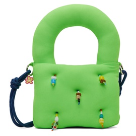마샬 콜롬비아 Marshall Columbia SSENSE Exclusive Green Mini Plush Shoulder Bag 221800F048005