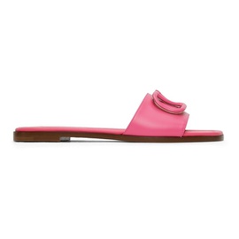 발렌티노 Valentino Garavani Pink VLogo Sandals 221807F124032