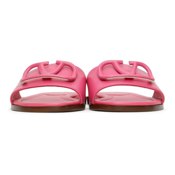  발렌티노 Valentino Garavani Pink VLogo Sandals 221807F124032