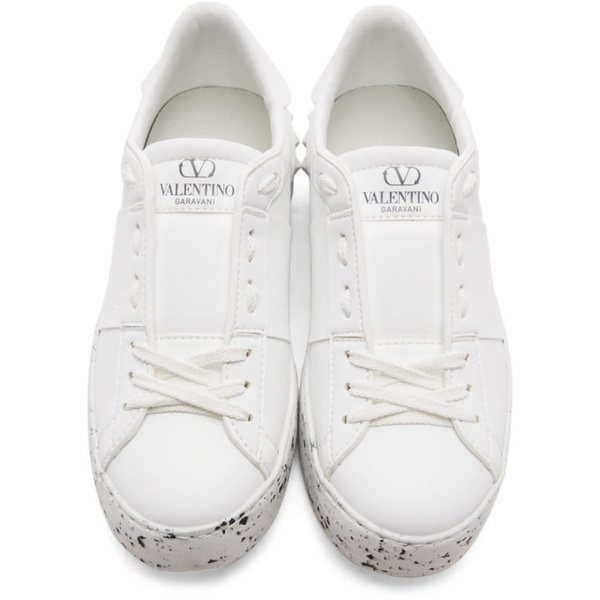 발렌티노 Valentino Garavani White Open For A Change Sneakers 221807F128002