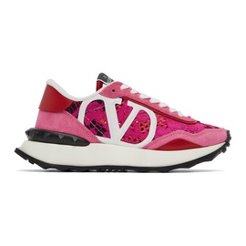 발렌티노 Valentino Garavani Pink Lace Sneakers 221807F128014