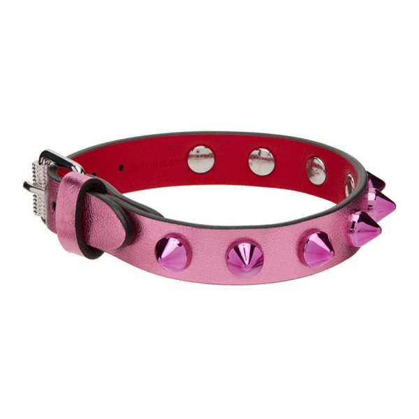 크리스찬 루부탱 크리스찬 루부탱 Christian Louboutin Pink Loubilink Bracelet 221813F020004