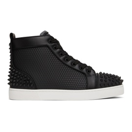 크리스찬 루부탱 Christian Louboutin Black Lou Spikes 2 High-Top Sneakers 221813M236015