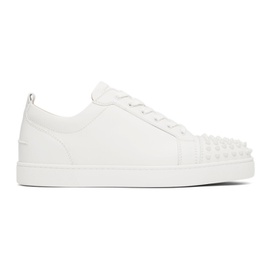크리스찬 루부탱 Christian Louboutin White Louis Junior Spikes Low-Top Sneakers 221813M237017