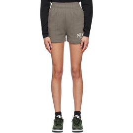 Nike Gray Sportswear Shorts 222011F088021