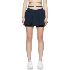 Nike Navy 자크뮈스 Jacquemus 에디트 Edition Pleated Miniskirt 222011F090005