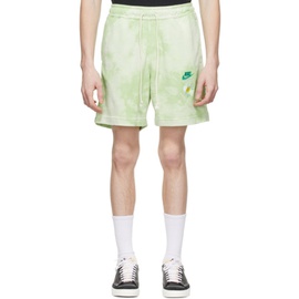Nike Green Cotton Shorts 222011M193029