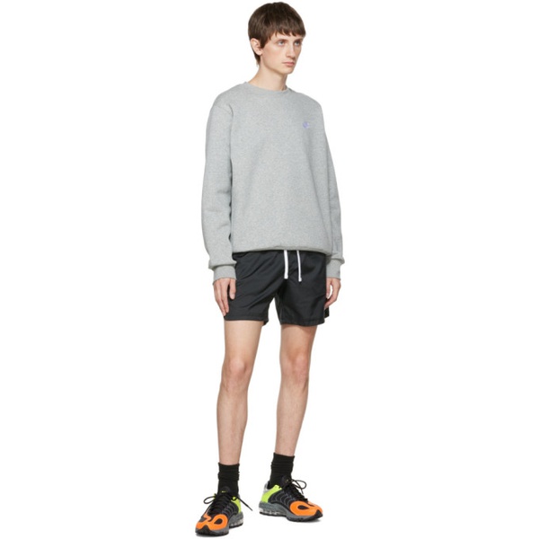 나이키 Nike Black Polyester Shorts 222011M193034