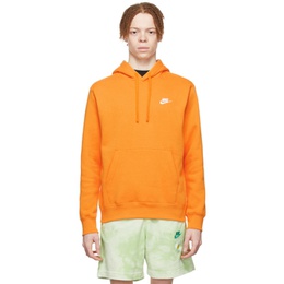 Nike Orange Sportswear Club Hoodie 222011M202010