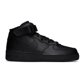 Nike Black Air Force 1 Mid 07 Sneakers 222011M236019