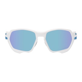 오클리 Oakley White Plazma Sunglasses 222013M134004